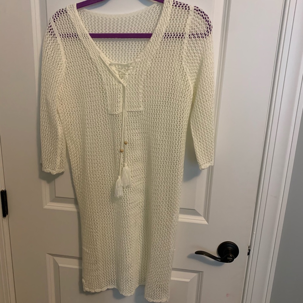 White Beach Coverup